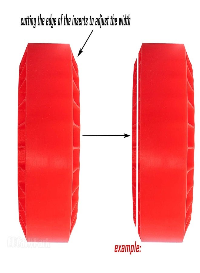 BRCatWPark RC 1.9In Wheel Tires Waterproof Silicone Tire for 1/10 RC Crawler Car Axial SCX10 Capra RXB10 TF2 Redcat Gen7 Gen8 TRX4,Red - Image 5